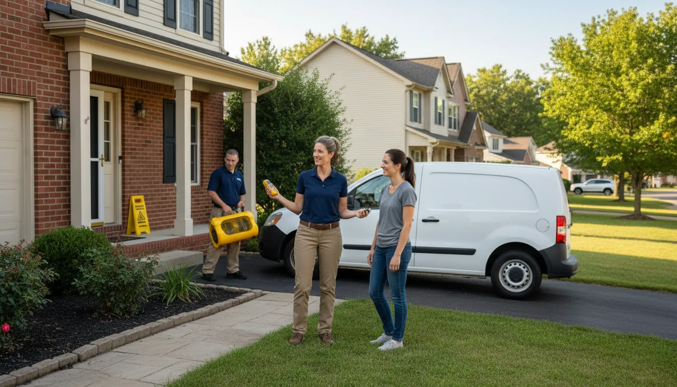 Residential water damage restoration in Supply, NC